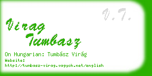 virag tumbasz business card